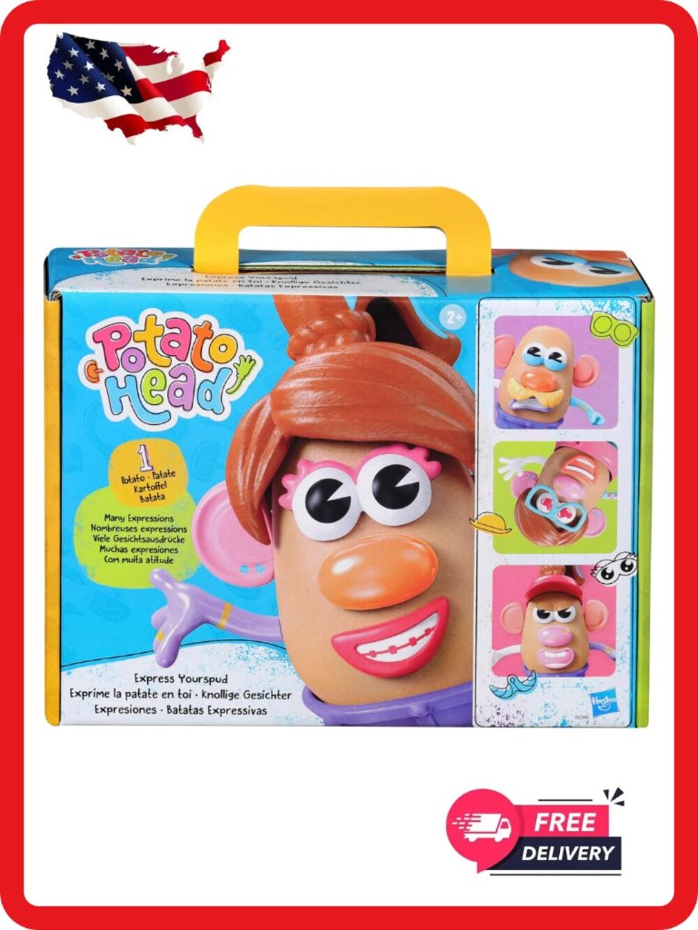 Potato Head Express Yourspud Playset 32 Accessories Preschool Toy Ages 2+